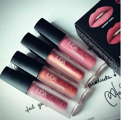 4-Piece Mini Lip Glaze Set - Vitamin-Enriched Shiny Lip Gloss Collection for Daily Wear