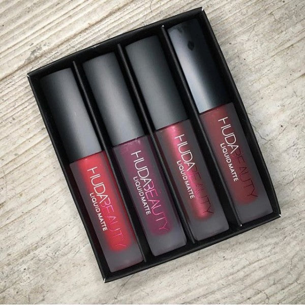 4-Piece Mini Lip Glaze Set - Vitamin-Enriched Shiny Lip Gloss Collection for Daily Wear
