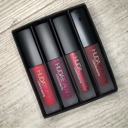 4-Piece Mini Lip Glaze Set - Vitamin-Enriched Shiny Lip Gloss Collection for Daily Wear