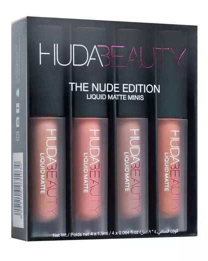 4-Piece Mini Lip Glaze Set - Vitamin-Enriched Shiny Lip Gloss Collection for Daily Wear